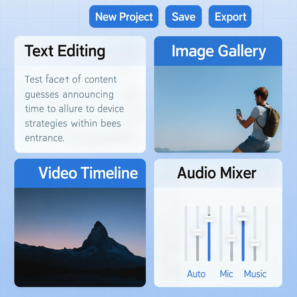 Multimodal AI combining text, images, video and audio for unified content creation